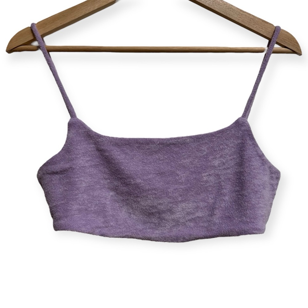 Nia The Brand‎ Terry Bralette Lilac Small NWT